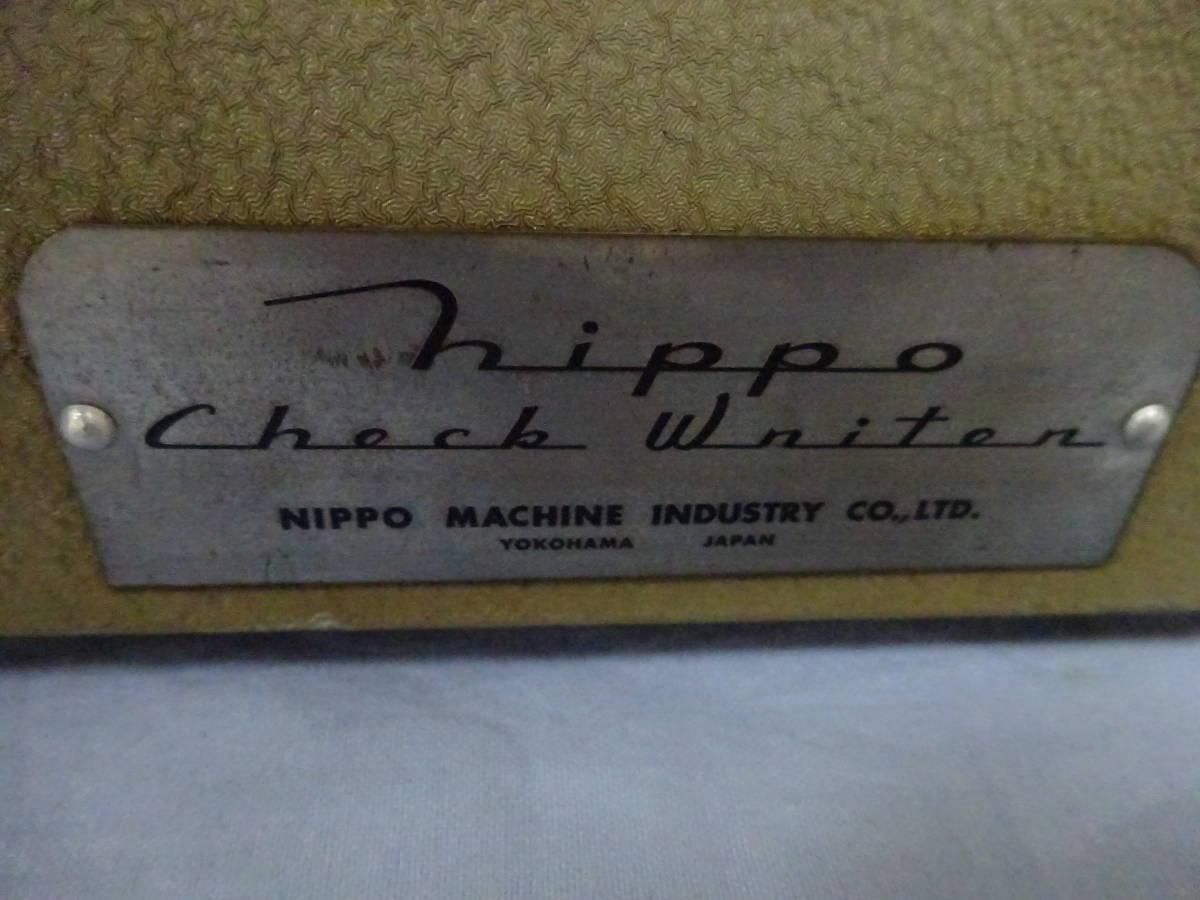 (Q-.-506) NIPPOni Poe устройство для печати ценных бумаг работоспособность не проверялась 10 колонка маленький марка отпечаток руки Showa Retro долгое время склад хранение товар б/у 