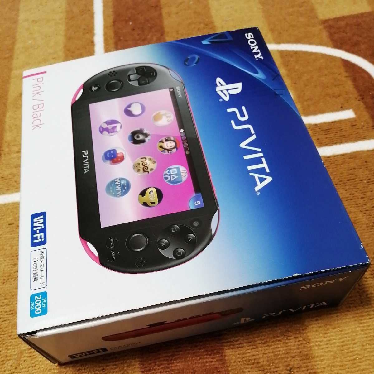 美品　動作確認済　初期化済　ネット接続可　wi-fi　モデル　PlayStation Vita Pink　Black ピンク　ブラック　PCH-2000 ZA15　_画像9