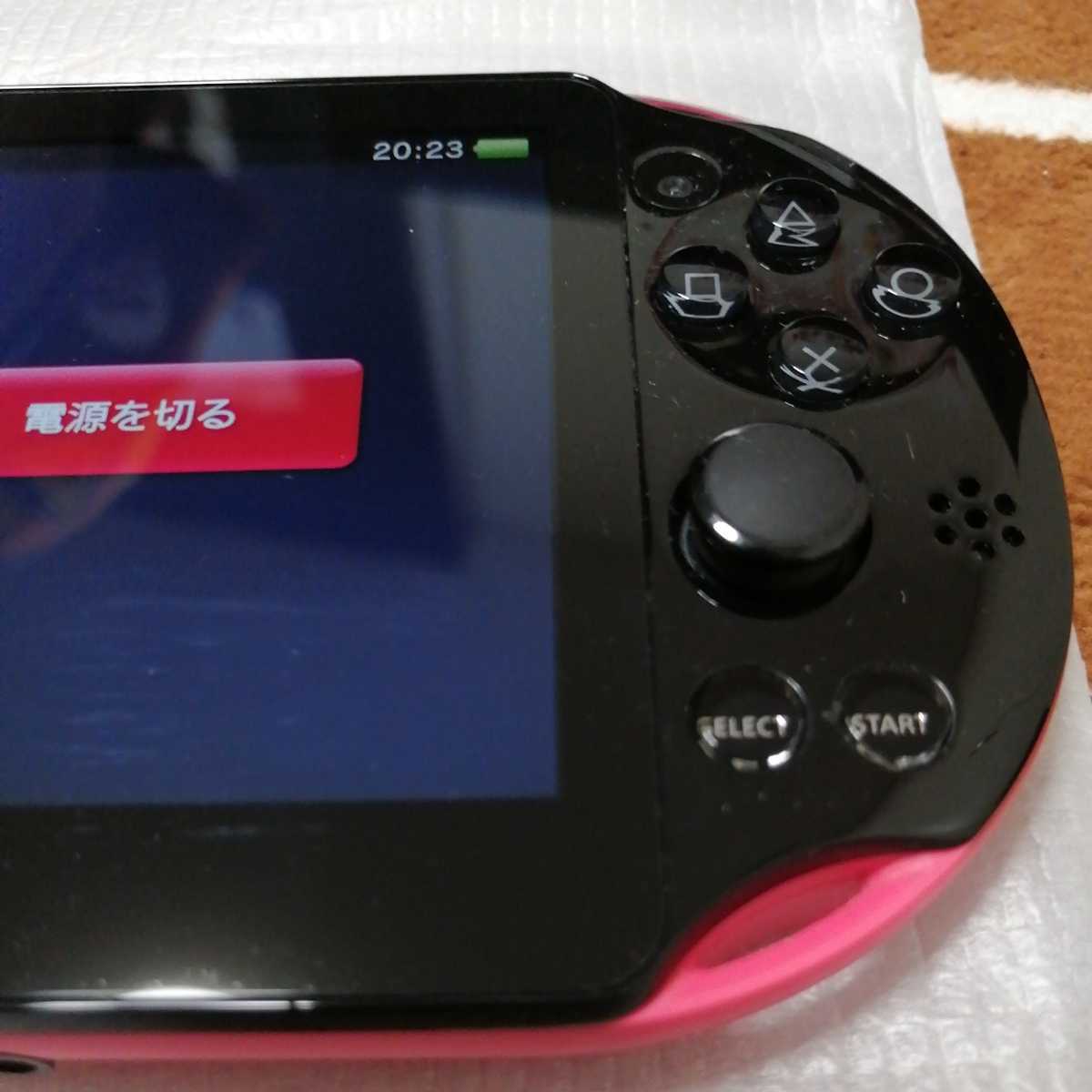 美品　動作確認済　初期化済　ネット接続可　wi-fi　モデル　PlayStation Vita Pink　Black ピンク　ブラック　PCH-2000 ZA15　_画像5