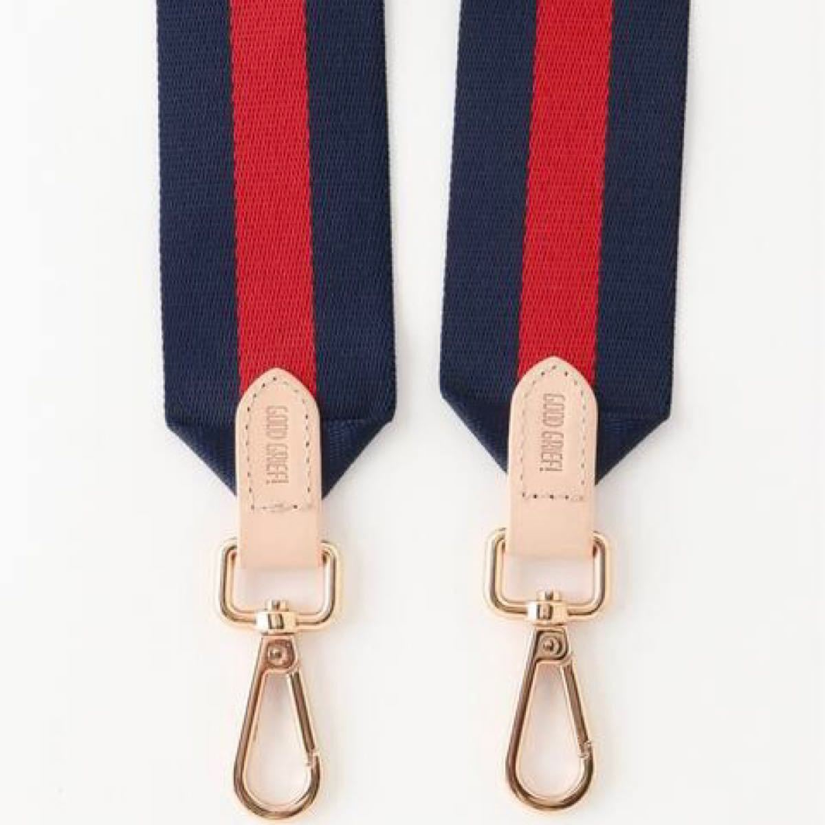 GOOD GRIEF /グッドグリーフ】Border Belt(5cm) レッド L GOOD GRIEF /グッドグリーフ】Border Belt(5cm) レッド L