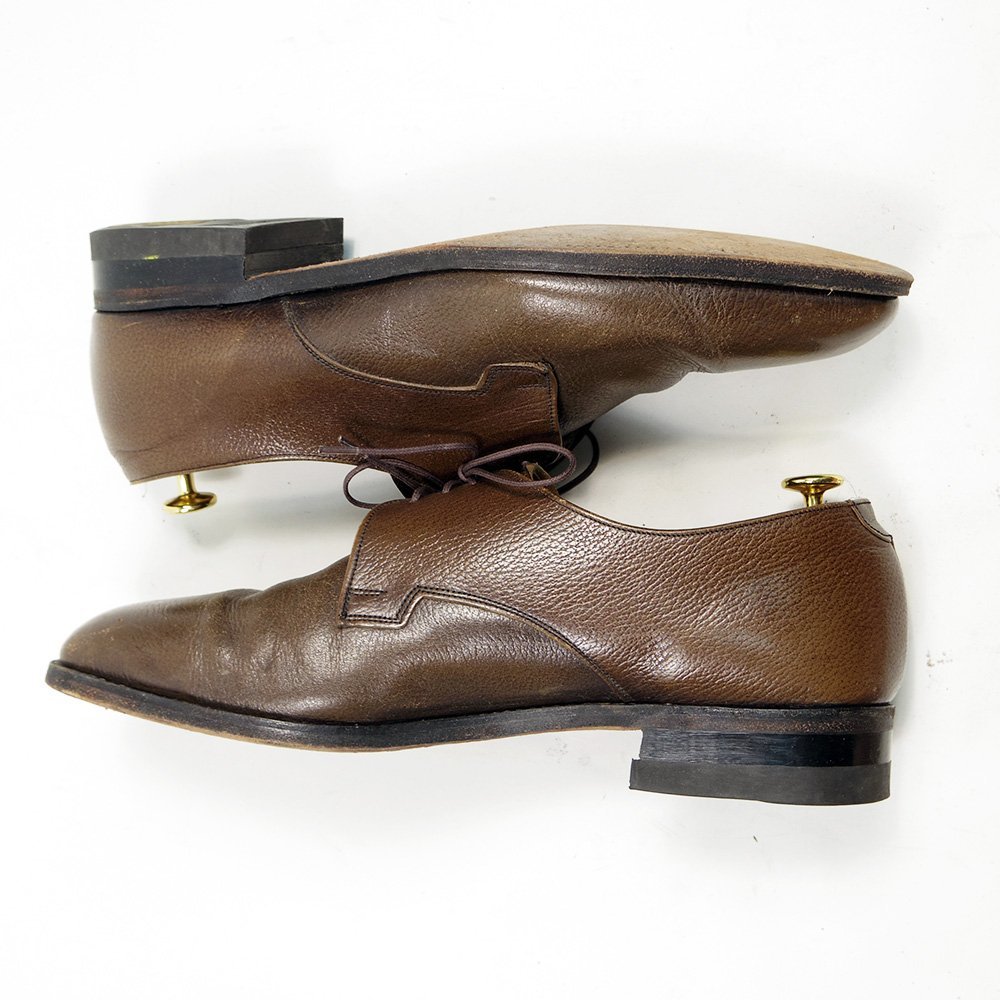 29cm相当　MADE IN ENGLAND　Vintage Shoes　ヴィンテージシューズ　ダービーシューズ　外羽根　革靴　ブラウン　レザーシューズ　/U5689_画像4