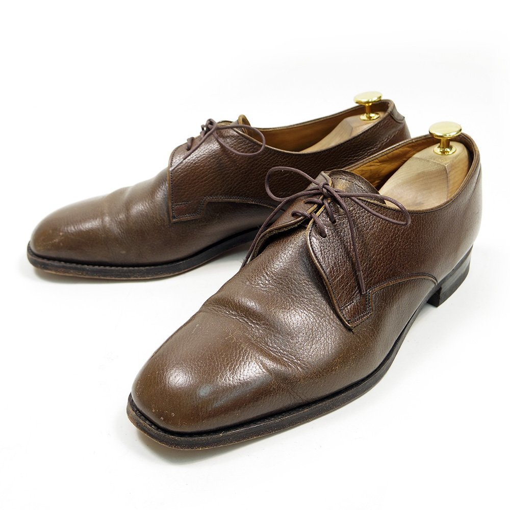 29cm相当　MADE IN ENGLAND　Vintage Shoes　ヴィンテージシューズ　ダービーシューズ　外羽根　革靴　ブラウン　レザーシューズ　/U5689_画像1