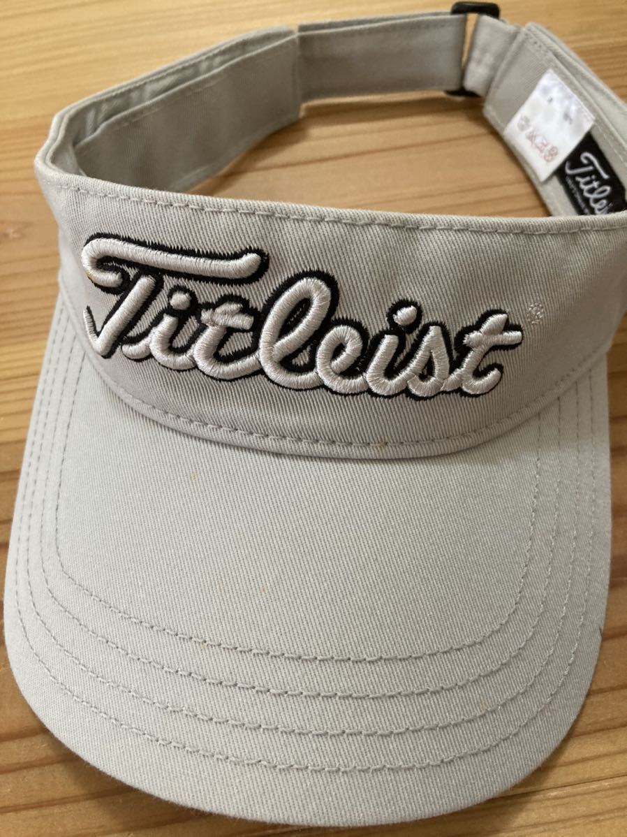 タイトリスト Titleist ゴルフ サンバイザー グレー 中古 - メンズウェア