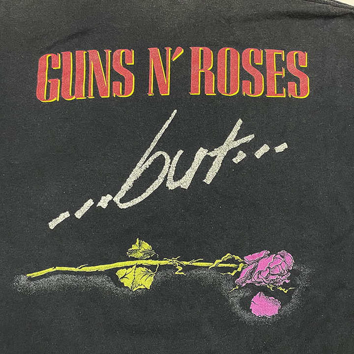 [ ultra rare!] gun z* and * low zez T-shirt L 89 year made BROCKUM Vintage Guns n Roses Used To Love Her 80sre Chile NIN Metallica