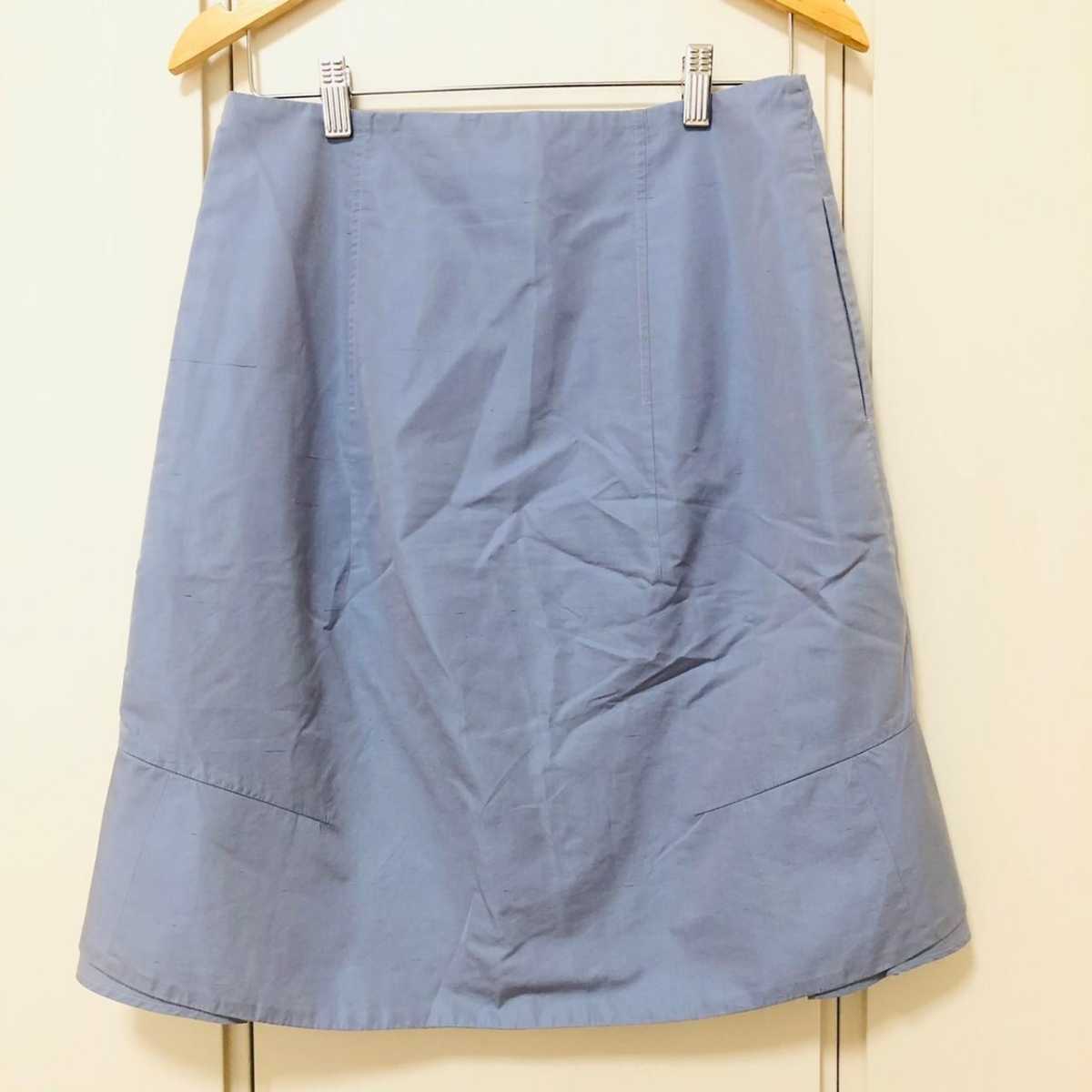 B1458cL JIL SANDER ジルサンダー サイズ38 L位 スカート 膝丈 ライト 公式日本版 JIL 38 スカート ジルサンダー SANDER ひざ丈スカート