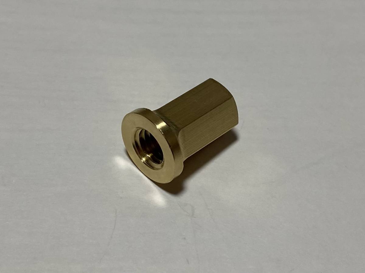 カワサキ【特注品 数量限定】 真鍮製 M8 マフラーフランジ カワサキ【特注品 数量限定】 真鍮製 M8 マフラーフランジ