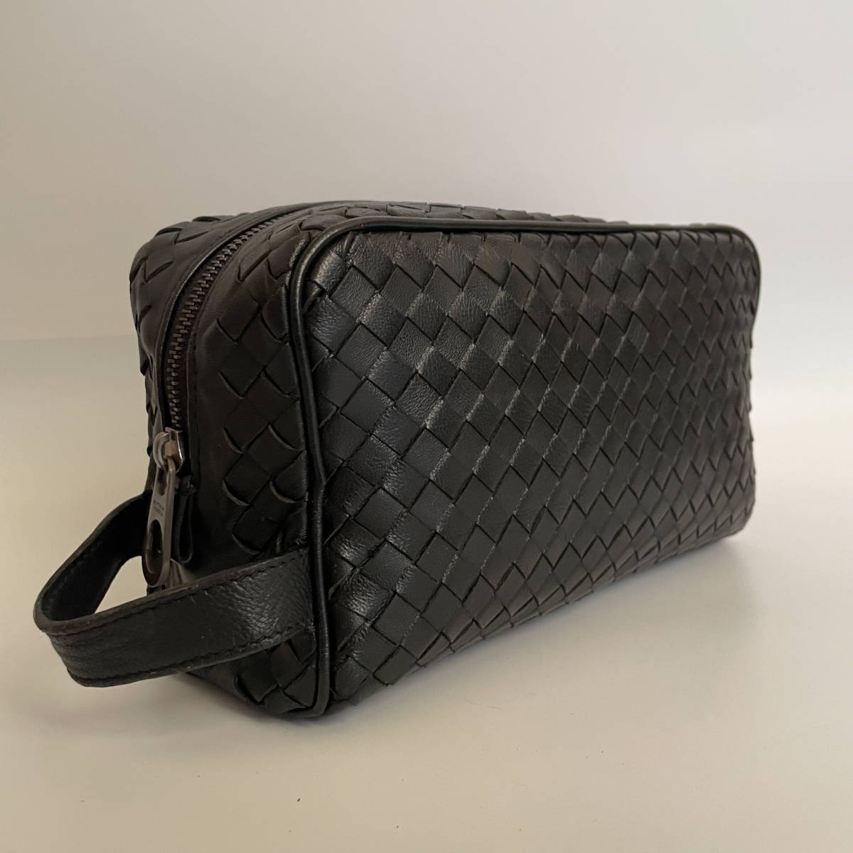 1円 《極美品》 BOTTEGA VENETA セカンドバッグ イントレチャート 黒