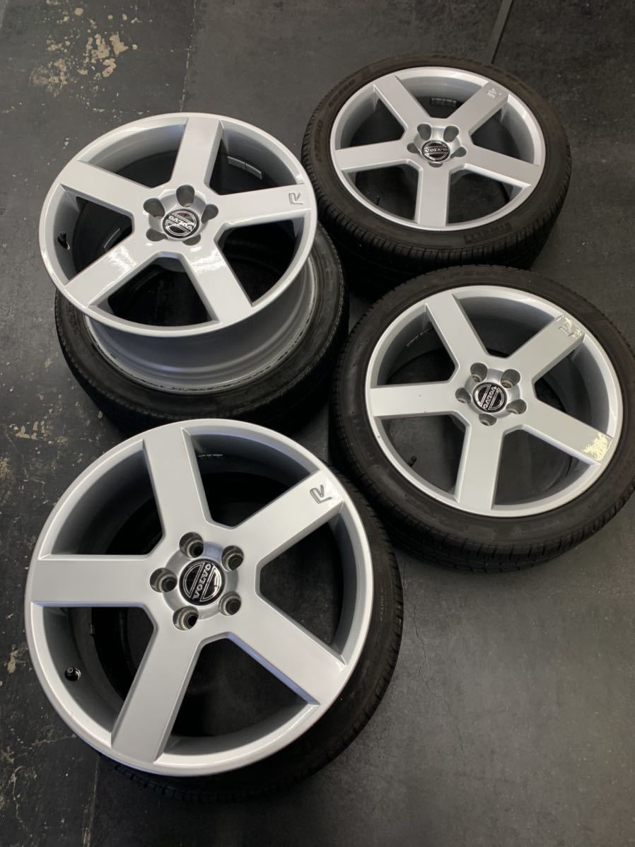 【美品】ホイールのみ ボルボ VOLVO V70 R デザイン 純正ホイール 18インチ 4本セット 18×8J +46 5H PCD108