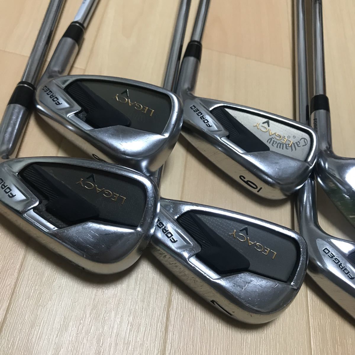 a45 Callaway キャロウェイ ゴルフクラブ　セット　8本セット　gs95 GOLD series legacy #9 #8 #7 #6 #5 #P #S n.s.pro 950gh 右利き_画像6