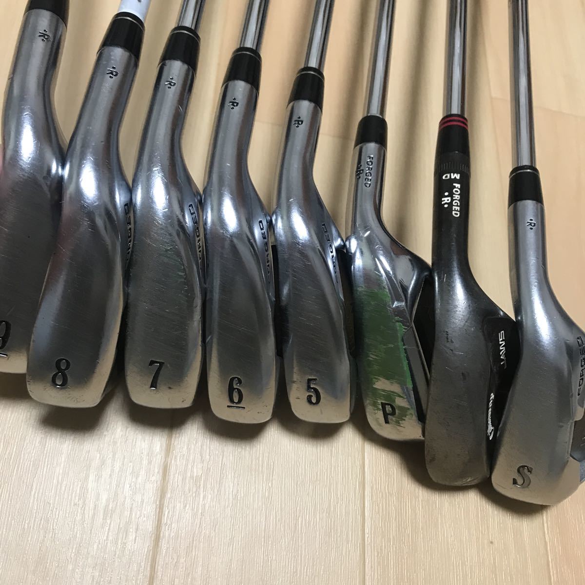 a45 Callaway キャロウェイ ゴルフクラブ　セット　8本セット　gs95 GOLD series legacy #9 #8 #7 #6 #5 #P #S n.s.pro 950gh 右利き_画像4