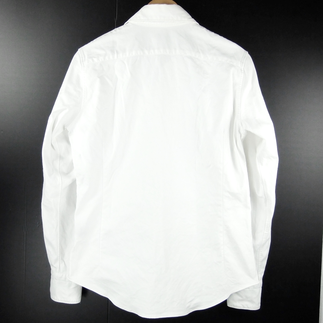 ■1piu1uguale3 ウノ ピゥ ウノ ウグァーレ トレ classic OX plain shirt / MRS080 CTU094 / AKM 日本製 ストレッチ オックスシャツ size 5_画像2