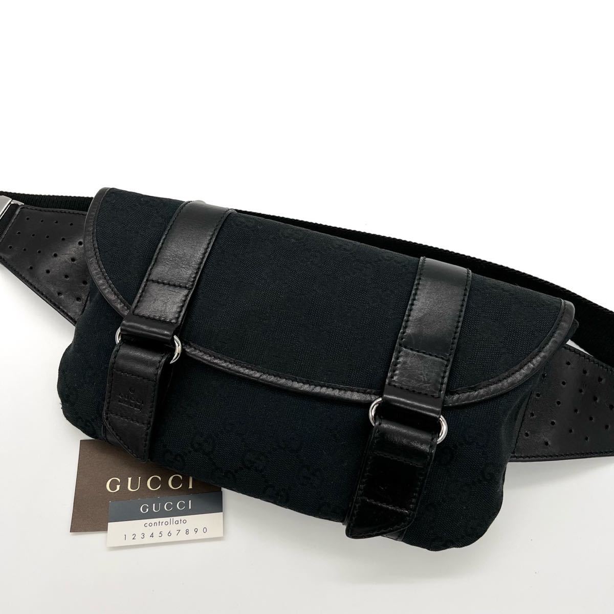 1円【極美品 最高級】 グッチ GUCCI GG柄 スプリーム ウエストポーチ