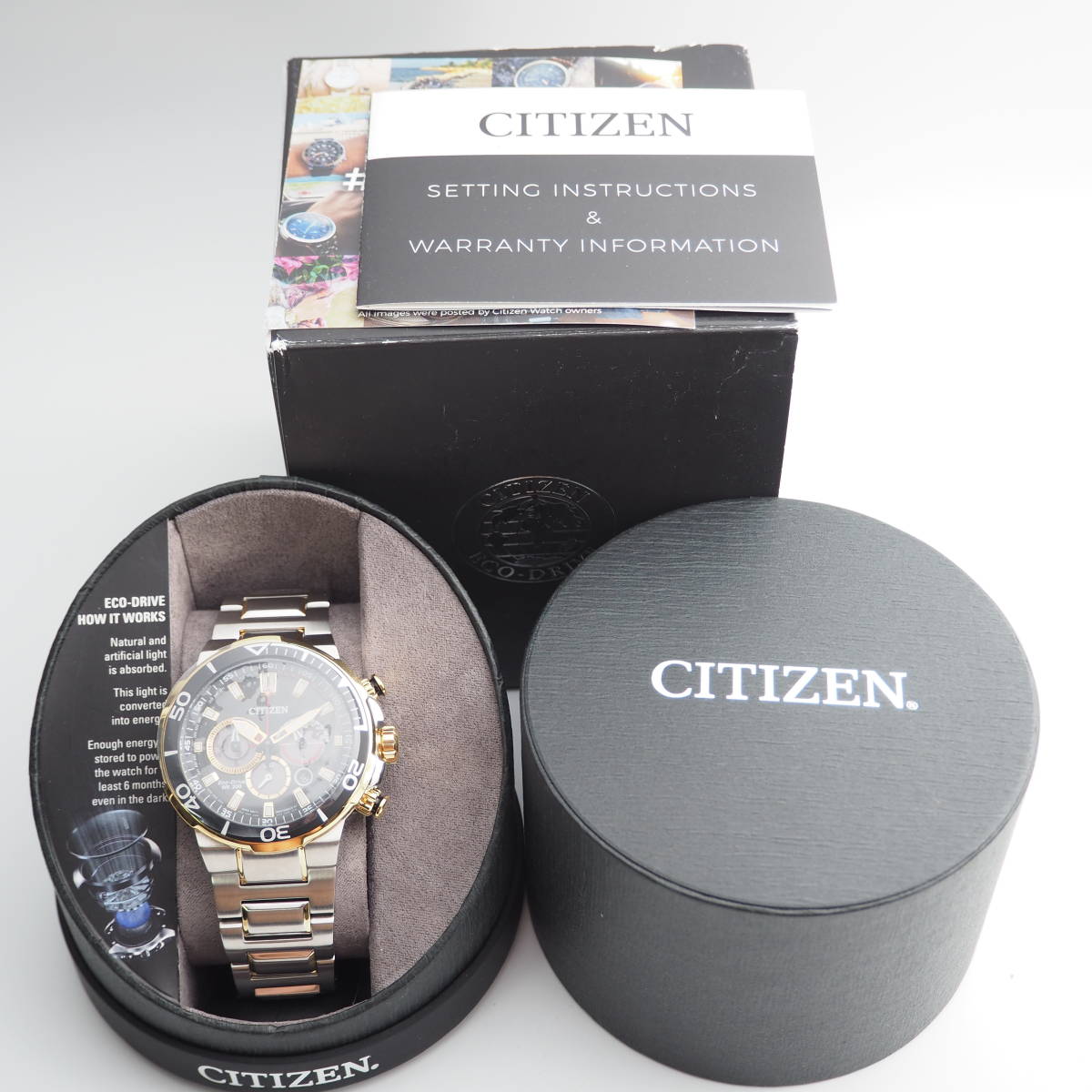 日本産日本産シチズン Citizen エコドライブ クロノグラフ メンズ