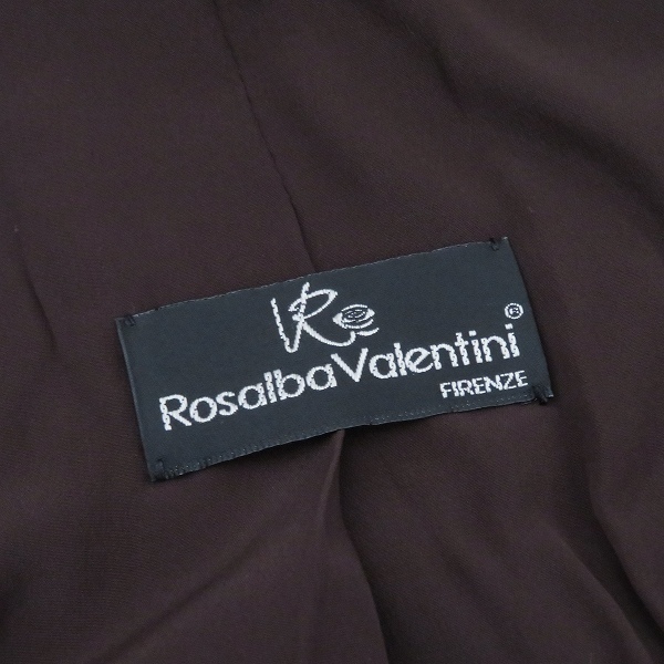 #wnc ロザルバヴァレンティーニ Rosalba valentini コート 44 茶 インポートロッサ レザー ミンク レディース [744888]_画像7