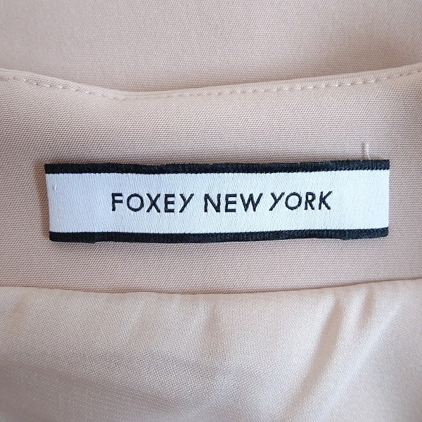 #anc フォクシーニューヨーク FOXEY NEW YORK スカート 42 ピンク系 くすみピンク フレア ミニ 大きいサイズ レディース [731359]_画像5