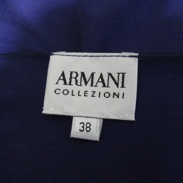 #anc Armani ko let's .-niARMANICOLLEZIONI cut and sewn 38 синий серия женский [732417]