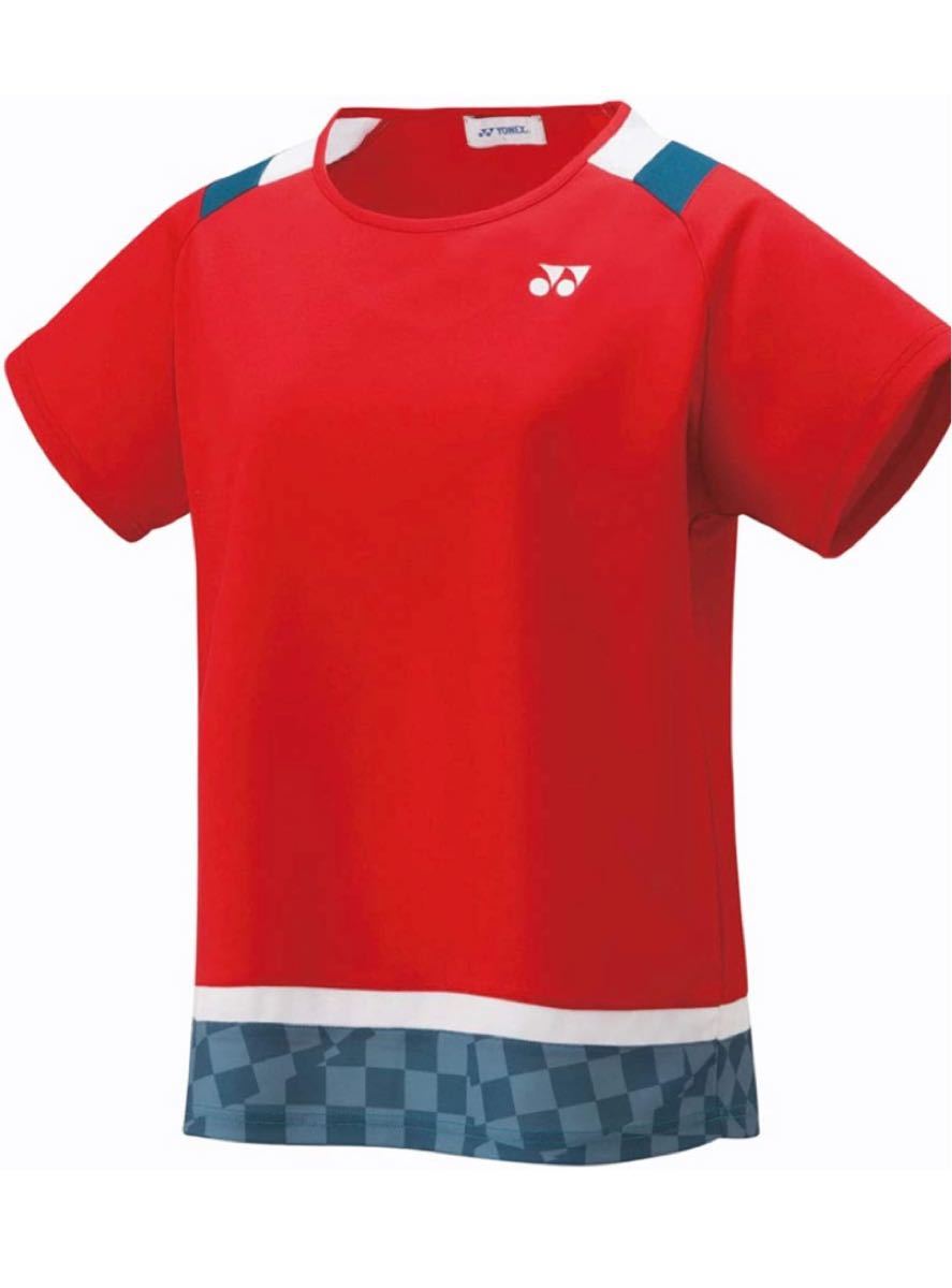 新品　YONEX ヨネックス　テニスウェア バドミントン　レディース　20484 半袖 ゲームシャツ　Mサイズ　サンセットレッド