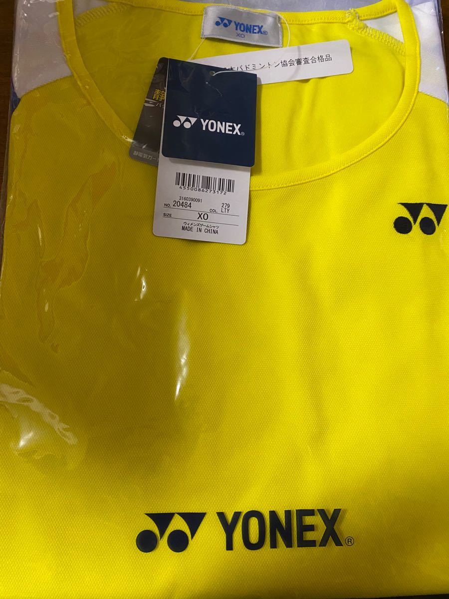 新品　YONEX ヨネックス　テニスウェア バドミントン　レディース　20484  半袖 ゲームシャツ　XOサイズ