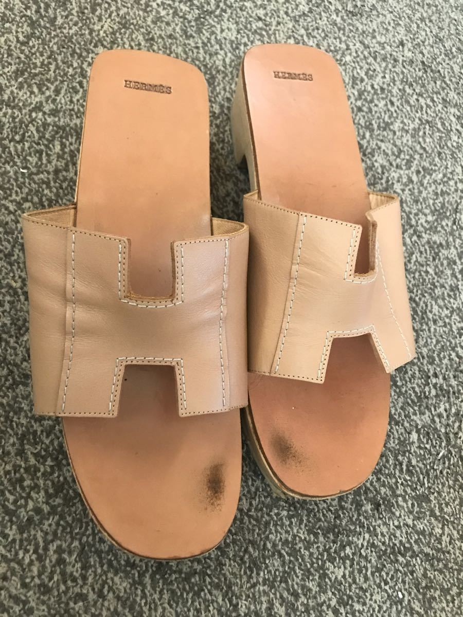 エルメス HERMES サンダル ベージュ 39 | noonanwaste.com