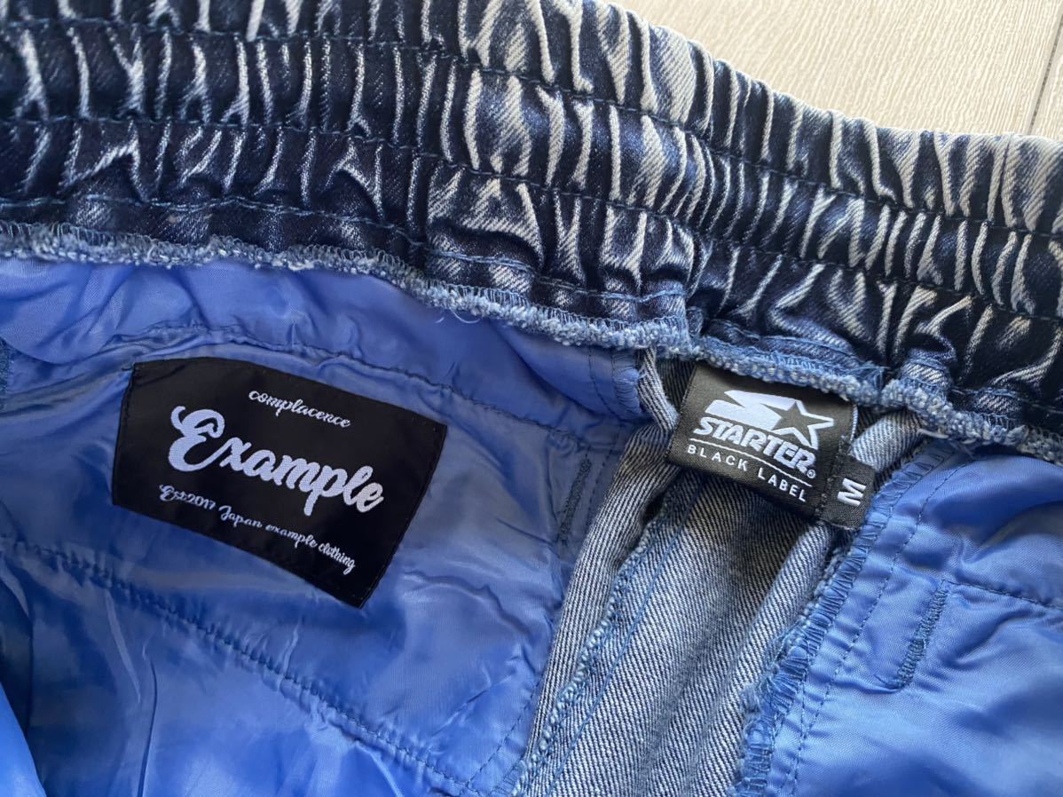 美品】EXAMPLE×STARTER ケミカルウォッシュ デニムパンツ M