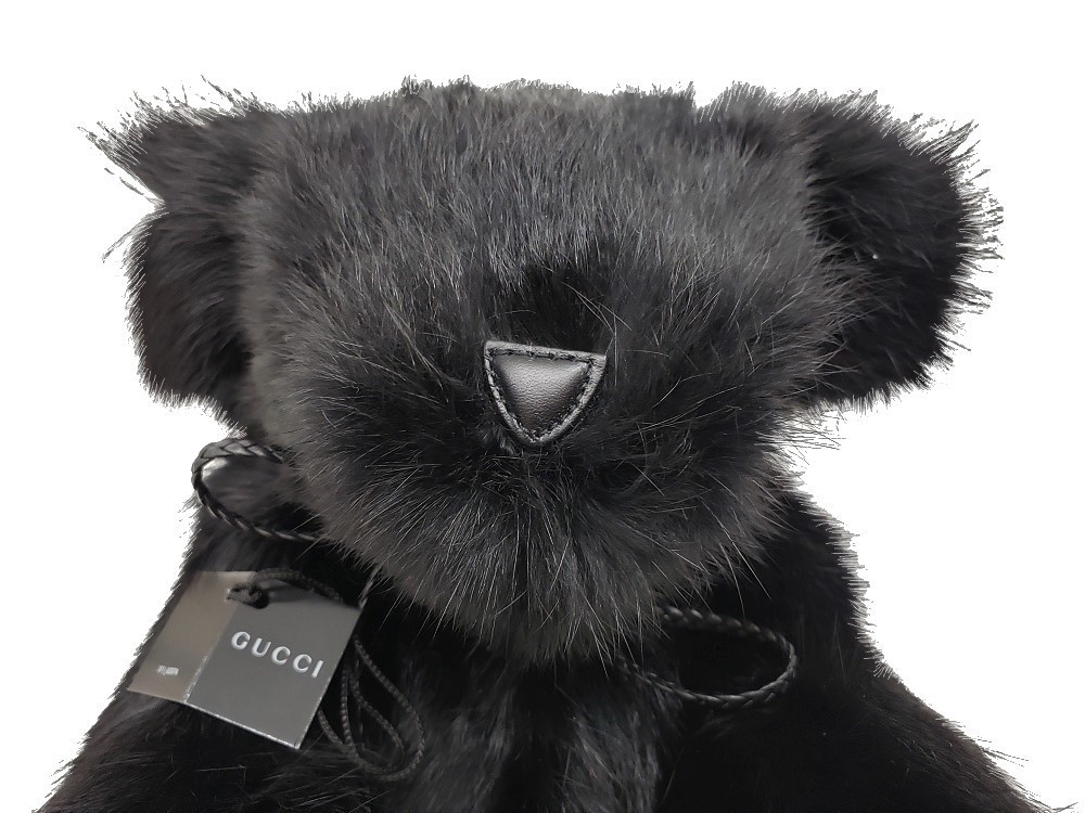 未使用品!GUCCI【グッチ】ラビットファー テディベアー ブラック