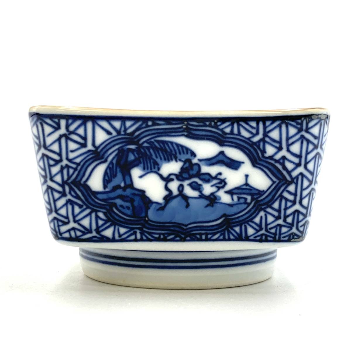 食器『館林源右衛門 是米木窯 祥瑞間取山水図 向付 5客 食器『館林源右衛門 是米木窯 祥瑞間取山水図 向付 5客