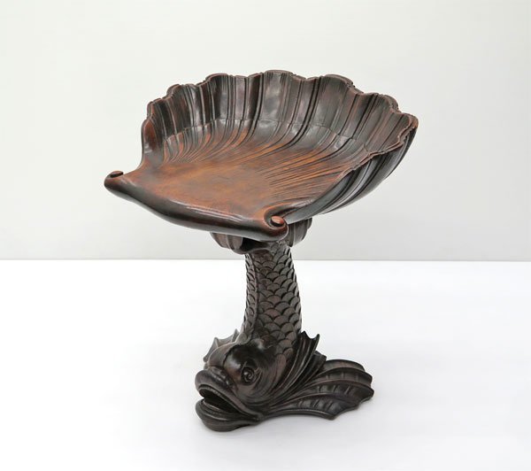 ◎希少 西洋アンティーク家具 彫刻家 V.AIMONE ベネチアンピアノスツール / 彫刻家具 西洋美術 椅子 シェルスツール