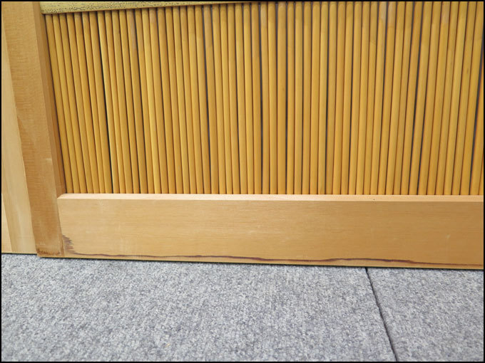 ◎5） 中間 簀戸 高さ約141cm 4枚1組 / 建具 葭戸