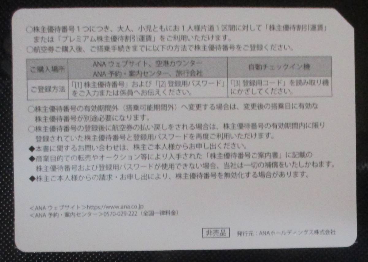 ANA(全日空)株主優待券　2023年5月31日迄有効_画像2