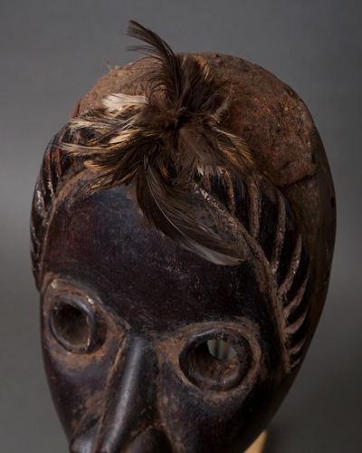 アフリカ コートジボワール ダン族 マスク 仮面 No.95 木彫り アフリカンアート 彫刻