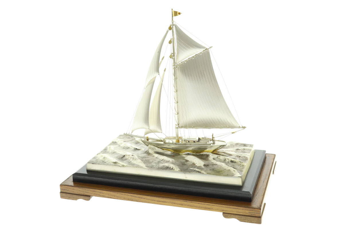 VMPD4-62-23 ヨット 置物 SILVER シルバー 970 刻印 銀製 銀製品 銀