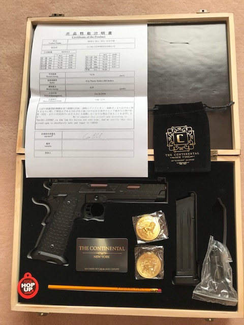 DOUBLE BELL ガスガン John Wick 3レプリカグッズ TTI/STIタイプCOMBAT