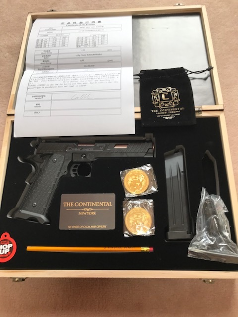 DOUBLE BELL ガスガン John Wick 3レプリカグッズ TTI/STIタイプCOMBAT