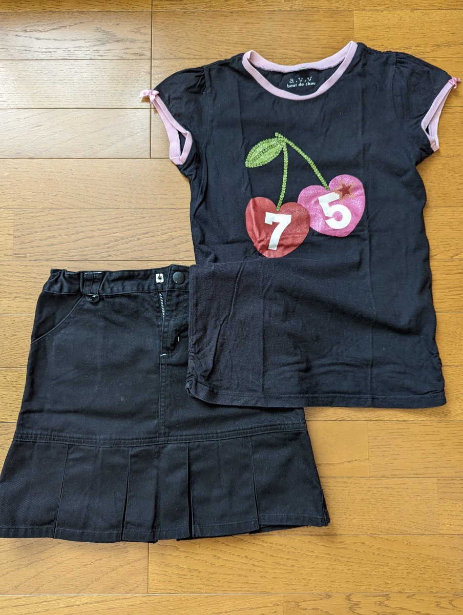 女児 140 Tシャツ スカート コムサイズム a v v|PayPayフリマ