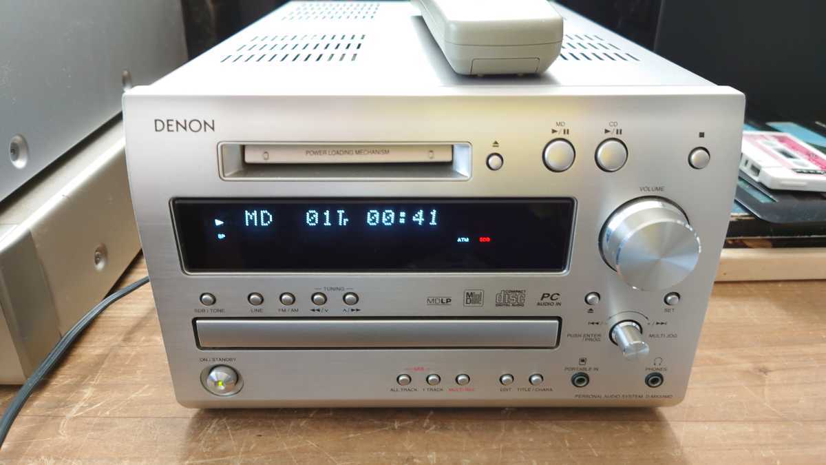 ヤフオク! - DENON CD/MDコンポ D-MX33MD リモコン付