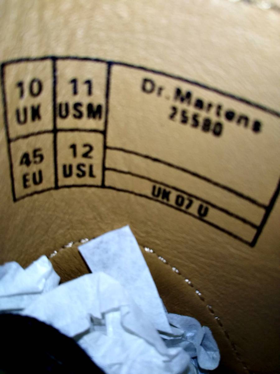 [Dr.MARTENS×UNDERCOVER] Dr. Martens × undercover Британия производства 1461 3 отверстие обувь UK10 (29cm ) сотрудничество ограниченный товар очень редкий [ не использовался ]
