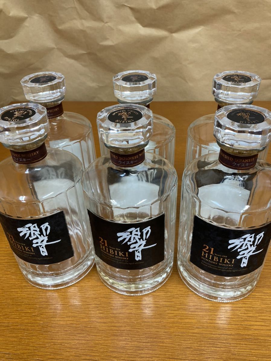 サントリー ウイスキー響21年 空瓶6本 bpbd.kendalkab.go.id