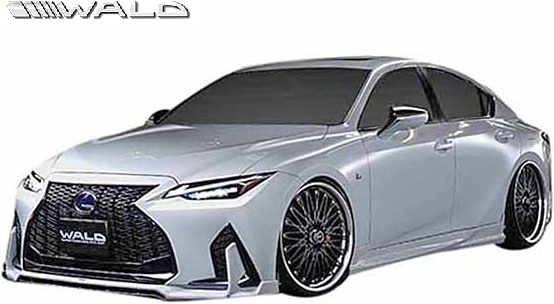 【M's】LEXUS 30系 IS F-SPORT IS300 IS300h IS350 (R2.11-) WALD SPORTS LINE フルエアロ 3P ／／ ABS ヴァルド バルド エアロ パーツ_画像2