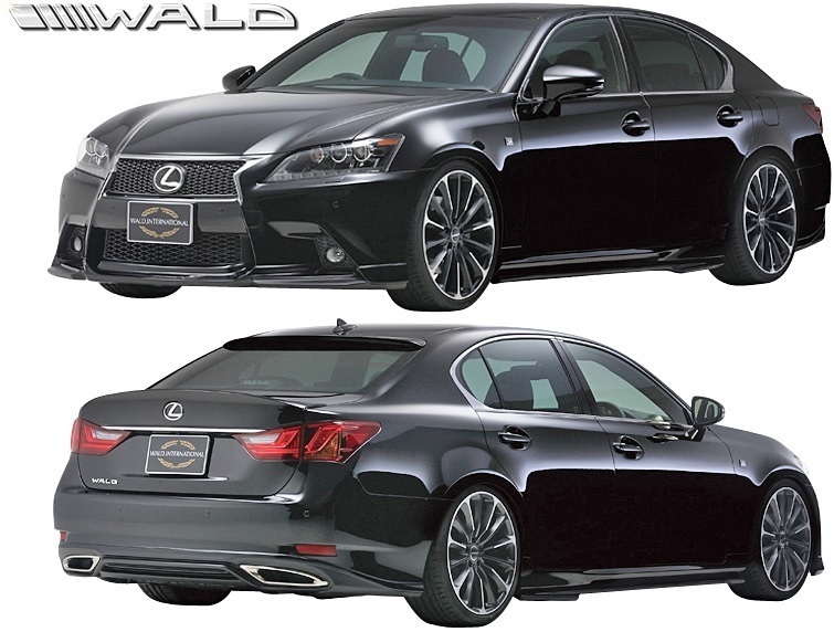 【M's】レクサス GS250/GS350 F-SPORT GRL10 (H24.1-H27.11) WALD EXECUTIVE LINE エアロキット 3点SET(F+S+R)／／ABS製 LEXUS GS ヴァルド_画像1