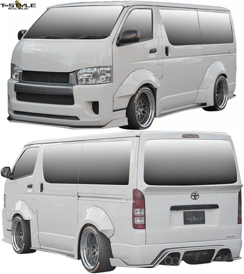 【M's】200ハイエース 4型 ナロー 標準型 (2013.11-) TSD style 4本出し エキゾースト マフラー (2.0Lガソリン用) TSDスタイル ワークス_画像4