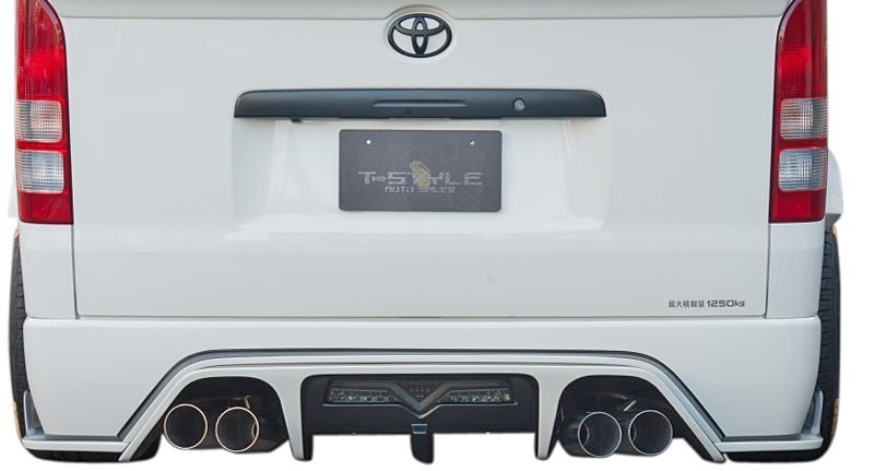 【M's】200ハイエース 4型 ナロー 標準型 (2013.11-) TSD style 4本出し エキゾースト マフラー (2.0Lガソリン用) TSDスタイル ワークス_画像9