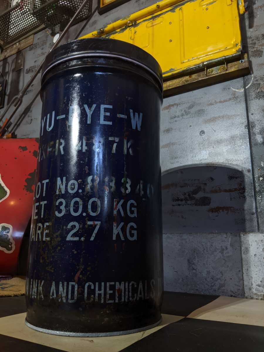 アメリカンヴィンテージ/インダストリアルインテリア/Mini ドラム缶 ストレージボックス/ ダストボックス(プランター カバー)#ペール缶ハンドメイド作品