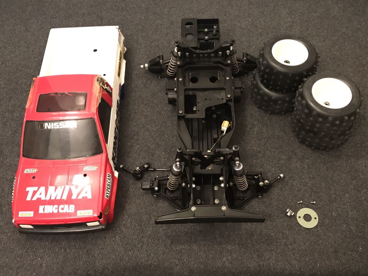 ジャンク パーツ取り タミヤ ニッサン キングキャブ 4WD 電動 1/10 RC ジャンク パーツ取り タミヤ ニッサン キングキャブ 4WD 電動 1/10 RC