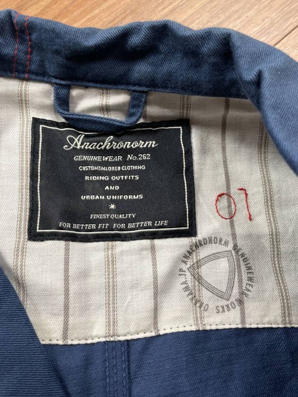  unused goods Anachronorm hole Chrono -m shop coat jacket navy size 01