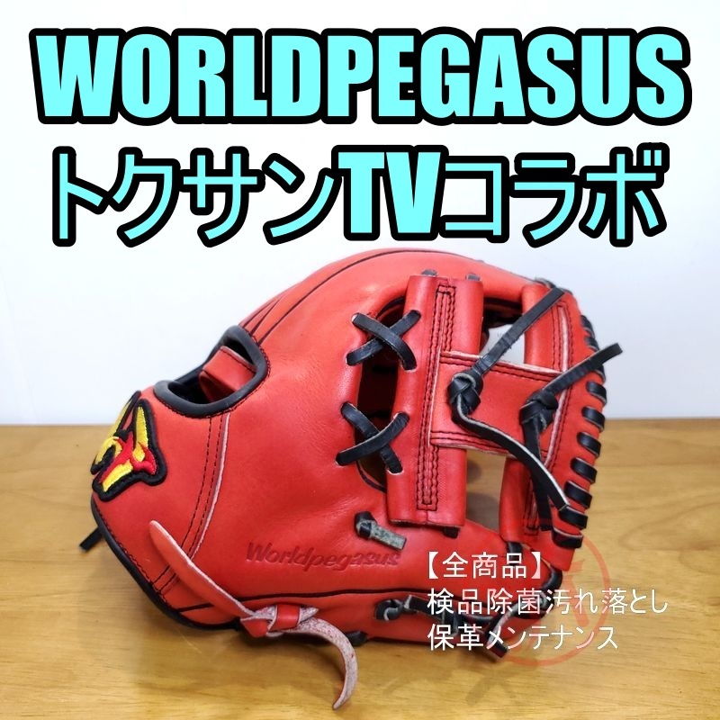 ワールドペガサス トクサンTVコラボ 守備練習用 内野用 硬式グローブ ワールドペガサス トクサンTVコラボ 守備練習用 内野用 硬式