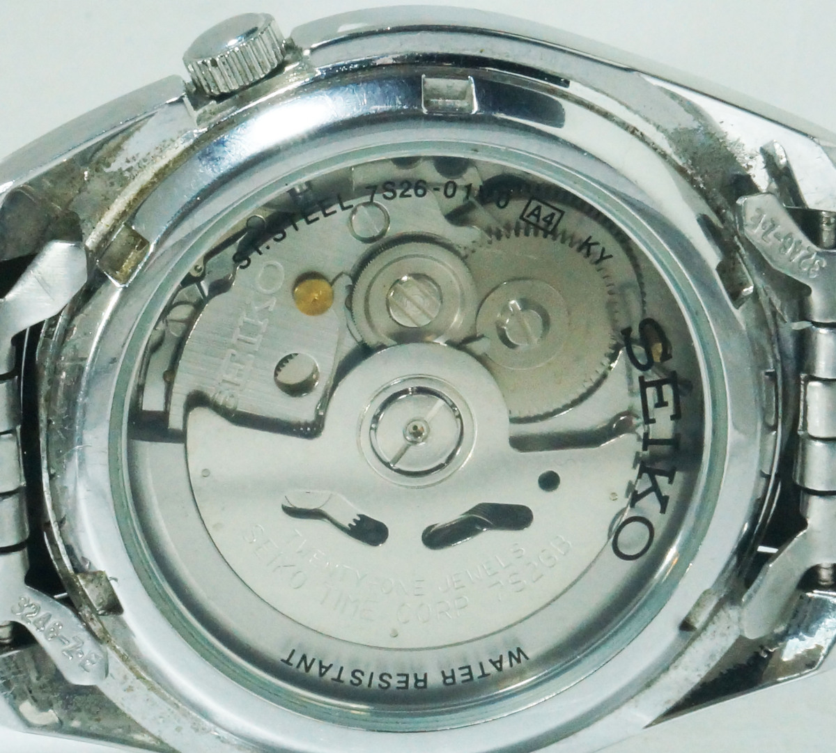 SEIKO セイコー 5 ACTUS　スケルトン 自動巻き腕時計_画像5