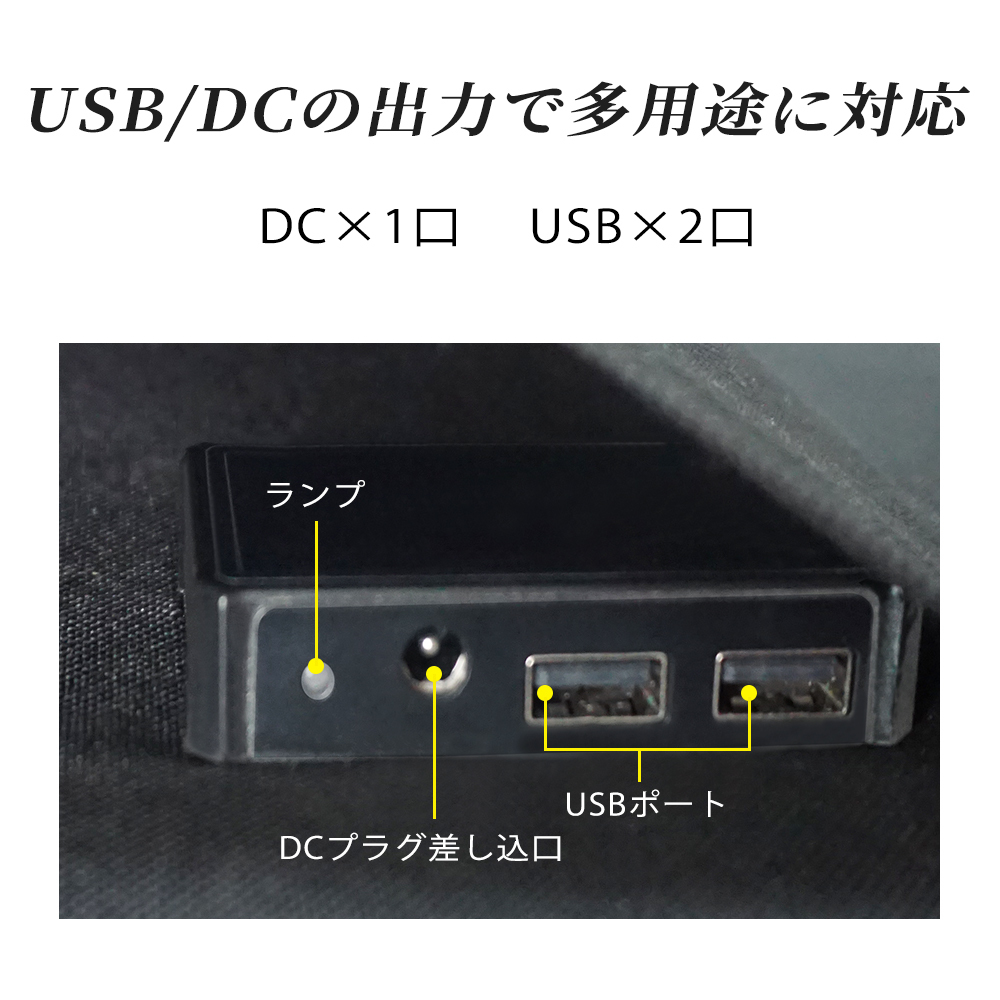 送料無料 ソーラーパネル 50W DC18V USB5V スマホ ノートパソコン ポータブル電源充電器 急速充電 停電 防災 12ヶ月保証 LVYUAN_画像6