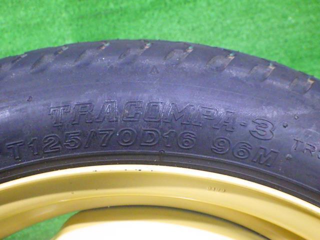 中古 タイヤホイール スペア T125/70D16 4T 5穴 100_画像6