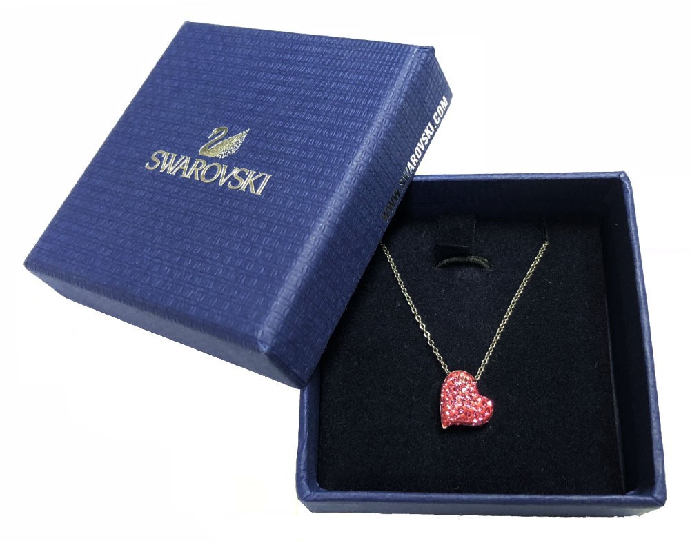 新品同様 スワロフスキー ピンク ハート ネックレス ペンダント クリスタル SWAROVSKI アクセサリー スワロフスキー社_画像6