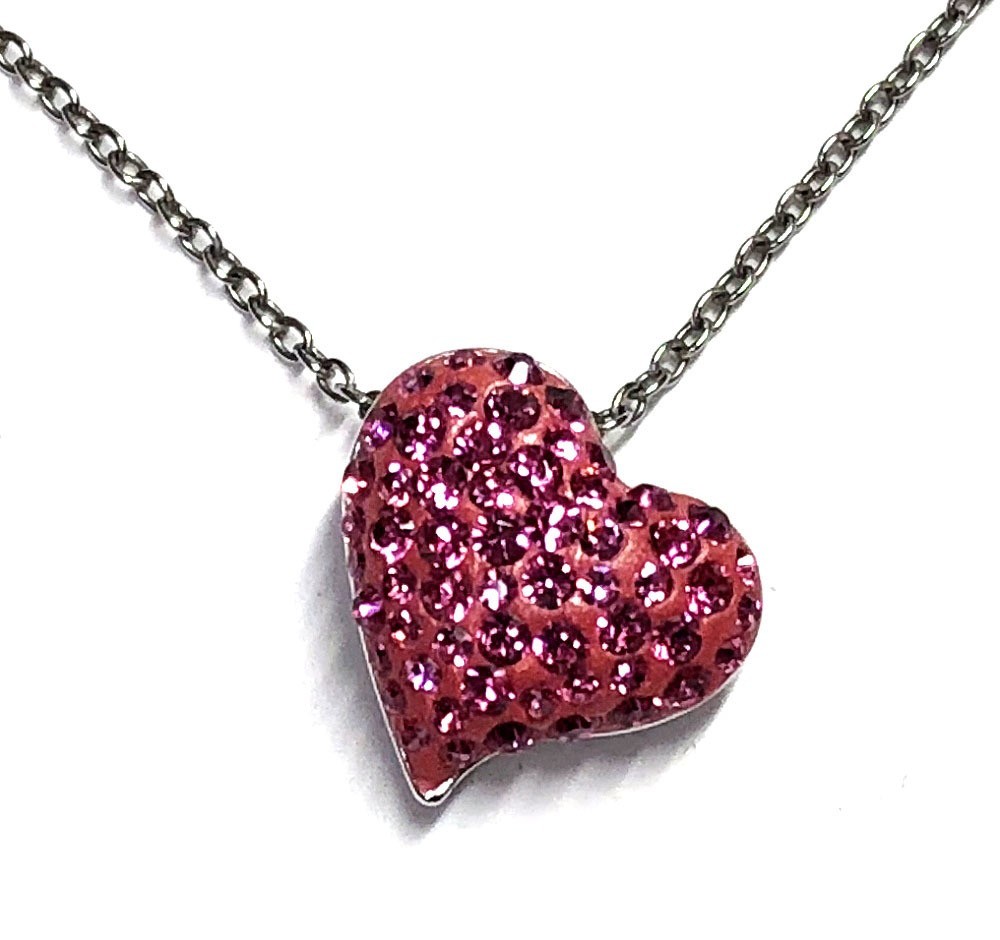  как новый Swarovski розовый Heart колье подвеска crystal SWAROVSKI аксессуары Swarovski фирма 